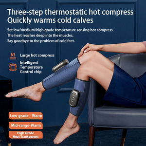 Appareil de massage des jambes électrique à pression d'air, avec chaleur et compresseur d'air, pour la circulation sanguine et la relaxation - Product Image 3