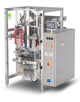 RL720 Verticale Granulaatverpakkingsmachine uitgerust met een multihead weegsysteem voor rijst, pinda's, popcorn, aardappelchips, gedroogd fruit