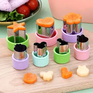 49Pcs Stainless Steel Sandwich Cutter Set With Cute Fruit Vegetable Cutters For Kids Lunch Bento Box Accessories Kit