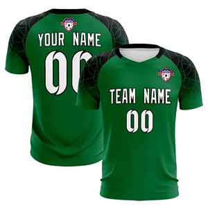 Set da allenamento per calcio classico verde Kelly personalizzato per adulti/bambini - Product Image 1