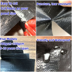 Revestimiento de Estanque Reforzado con HDPE, Membrana Impermeable Grande para Exteriores Resistente a los Rayos UV para Cascadas y Fuentes - Product Image 3
