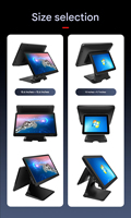 Оптовый OEM-киоск ZWBA ZW1501 с двумя экранами 15,6 дюйма для ресторанов — Windows, 256 ГБ SSD, Hynix DDR4 RAM для франчайзинговых магазинов