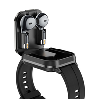 Reloj Inteligente D8 Pro Sport 2 en 1 con Auriculares Integrados, Resistente al Agua IP67, Correa de Silicona TFT, NFC, Monitor de Ritmo Cardíaco, Presión Arterial, Rastreador de Actividad Física