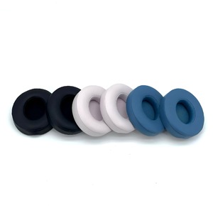 For Beats Solo 4 Replacement Ear <b>Pads</b> Ear <b>Cushion</b> With Premium Protein Leather Memory Foam Noise Isolation Comfortable Soft - Product Image 2