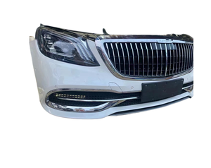Paraurti per Mercedes-Benz W222 Classe S - Kit Carrozzeria Upgrade S63 S65 AMG con Griglia, Diffusore, Tubi, Fari e Fanali Posteriori - Product Image 5