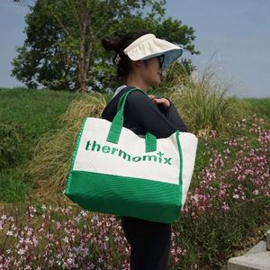 Custom Printed Organic Cotton Canvas Tote Bag Extra Large Capacity Personalized Logo Heavy-Weight Oversized Shopping Bag - Product Image 2