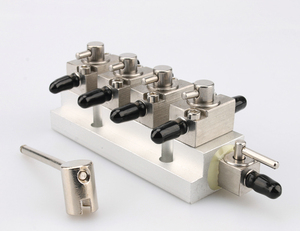 Vanne d'imprimante en acier inoxydable résistant à la corrosion 4 ports JH-M-104 pour système d'alimentation en encre d'imprimante - Product Image 1