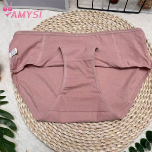 M510 # XL XXL XXXL ชุดชั้นในบิกินี่ผ้าฝ้าย100% ป้องกันแบคทีเรียซึมซับความชื้นระบายอากาศได้ดีทรงหลวม - Product Image 6