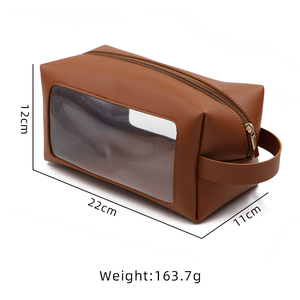 Bolsa de Aseo Transparente Rectangular de Gran Capacidad, Bolsa de <span class=keywords><strong>Viaje</strong></span> para Avión, Bolsa de Maquillaje, Kit de Afeitado, Equipaje de Mano Resistente al Agua - Product Image 6