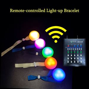 Pulsera Luminosa Langxun con Control Remoto 2.4G, Colores RGB Ajustables, Funciona con Pilas AAA, Ideal para Conciertos, Fiestas de Cumpleaños y Días Festivos - Product Image 1