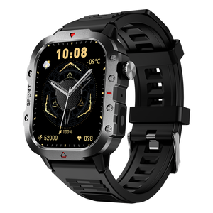 สมาร์ทวอทช์รุ่นล่าสุด H11 ขนาด 49 มม. 2.01 นิ้ว พร้อมไฟฉาย LED ชาร์จไร้สาย NFC โทรผ่านบลูทูธ วัดอัตราการเต้นของหัวใจ SOS สมาร์ทวอทช์สำหรับเล่นกีฬา ใช้ได้ทั้งผู้ชายและผู้หญิง - Product Image 3