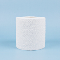 Papier toilette écologique jetable en rouleau de 10 cm, 3 plis, doux, 300 pièces, source d'usine, options personnalisables, bois de bambou