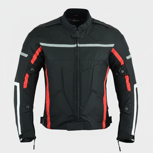 Veste de moto d'hiver pour hommes de qualité supérieure Cordura blindée imperméable avec tissage au crochet respirant grande taille équipement de moto OEM - Product Image 1