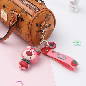 Ensemble de porte-clés de personnages de dessins animés, figurines 3D mignonnes <span class=keywords><strong>avec</strong></span> dragonne, breloques multicolores pour sacs pour adolescents - Product Image 4