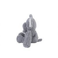 Peluche Éléphant Chauffable D KING, Jouet en Peluche Micro-ondable, Coton PP Brodé, Doux et Confortable pour Enfants et Adultes, Relaxation