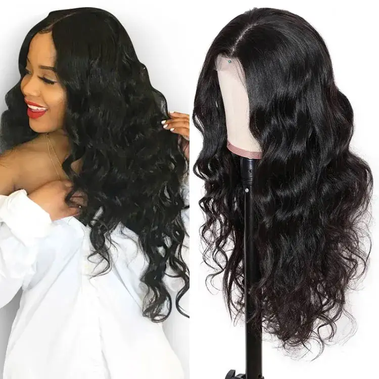 Cheap Indian Raw Unprocessed Virgin Hair ,Wholesale Body Wave Indian Remy Human Hair Lace Front Wigs
