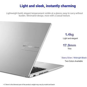 โน้ตบุ๊คสำหรับธุรกิจรุ่นใหม่ Vivobook 14  Intel <span class=keywords><strong>Core</strong></span> <span class=keywords><strong>i7</strong></span>-13620H แรม 16GB DDR5 หน้าจอ 2.5K  SSD 1TB  Windows 11 Home ภาษาอังกฤษ - Product Image 3