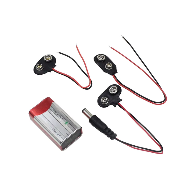 For R3 Power Bank 9V Battery Snap Power Connection Cable DC Battery Snap Adapter