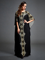 Gaun Abaya Wanita Motif Bohemian Musim Semi Musim Panas, Longgar, Maxi Dress Ukuran Besar, Gaun Kaftan Islami