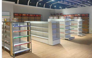 ชั้นวางสินค้าซุปเปอร์มาร์เก็ตแบบสองด้าน 5 ชั้น ยี่ห้อคิมแฮม ฮอตวีลส์ แข็งแรง ทนทาน ผลิตจากวัสดุโลหะเคลือบผงอีพ็อกซี่ - Product Image 5