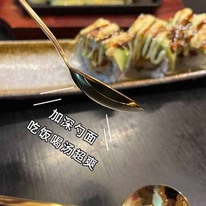 Golden Long Handle Spoon 19.8cm For Dinner Party Use - Product Image 2
