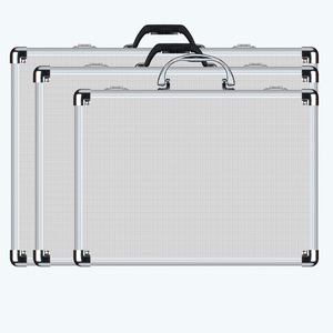 Valise de transport portable pour outils de coiffure en alliage d'aluminium avec boîte de rangement en panneau de densité ABS verrouillable - Product Image 5