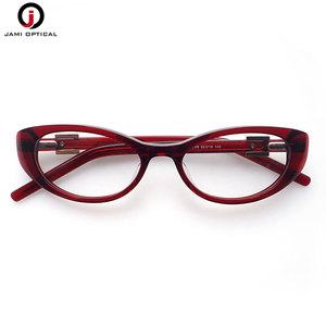 Montature per Occhiali in Acetato Fatte a Mano di Alta Qualità, Stile Cat Eye, Montature Ottiche alla Moda OEM/ODM - Product Image 1