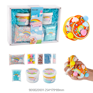 Popular DIY rainbow Putty <b>Kit</b> with Crystal Putty and Bouncing Putty Suit Party Gift - Product Image 2