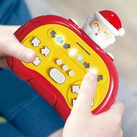 Mini Máquina de Ritmo Portátil de Plástico para Navidad y Halloween, Juego de Presión Rápida con Luces, Educativo