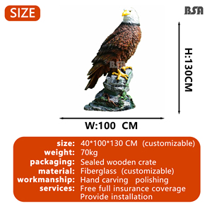 Resina águila ornamento <span class=keywords><strong>Animal</strong></span> artesaní<span class=keywords><strong>a</strong></span> Navidad paisaje decoración fabricante al por mayor - Product Image 4