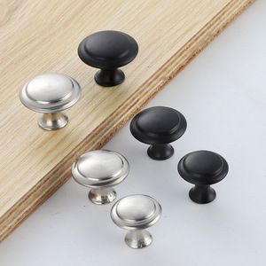 Landa Mushroom Style Cabinet <b>Knobs</b> Stainless Steel Round Single Hole Minimalist <b>Drawer</b> Handle 906 - Product Image 3