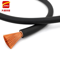Cable de Soldadura Altamente Flexible YH, 10MM2, 16MM2, 25MM2, 35MM2, Conductor de Cobre Trenzado con Aislamiento de PVC/Goma