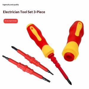 Set di <span class=keywords><strong>Cacciaviti</strong></span> Isolati 3-in-1 per Elettricisti, Phillips e a Testa Piatta, Magnetici, per Riparazioni e Manutenzione Fai-da-Te - Product Image 2