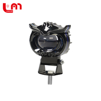 Projecteur LED double couleur pour moto Mini hibou, phare de travail, lampe antibrouillard super lumineuse pour ATV Buggy 4X4 UTV