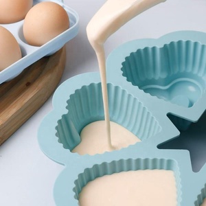 Molde de Silicona para Pastel de 6 Cavidades, Molde para Gelatina y Pudín, Libre de BPA, Molde para Hornear en Forma de Corazón - Product Image 2