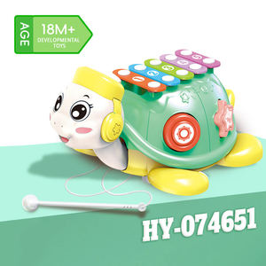 Jouet de percussion pour bébé, jouet éducatif pour enfants, apprentissage des formes, développement sensoriel, tortue de dessin animé, piano musical éducatif avec blocs - Product Image 6