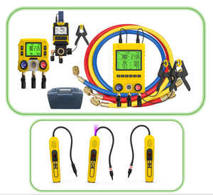 小型ポータブルデジタル冷媒圧力ゲージHVACデジタルマニフォールドゲージガス用冷蔵庫部品 - Product Image 5