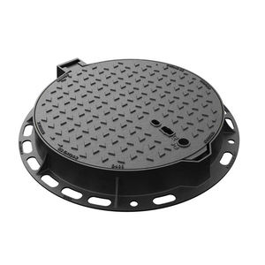 C250 D400 Op Maat Gemaakte Castle Nodulair Gietijzeren Putdeksel Met Slotsysteem Enkele Verzegelde Waterdichte Hoek Ijzeren Frame Multi-Type - Product Image 1