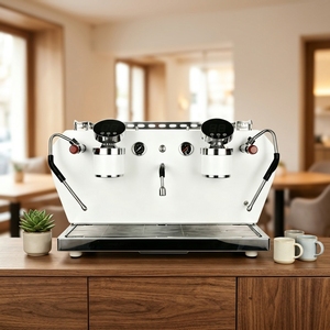 Machine à <span class=keywords><strong>café</strong></span> expresso semi-automatique professionnelle à deux groupes, système de chauffage double, contrôle de la température, équipement de barista - Product Image 6