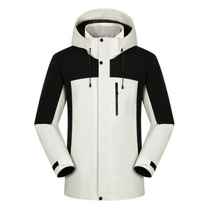 Chaqueta Cortavientos Impermeable de Talla Grande con Estampado, Chaqueta de Invierno Ligera y Plegable con Cierre, Diseño Compacto para Senderismo - Product Image 6