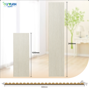 Paneles Acústicos Semicirculares Flexibles <span class=keywords><strong>de</strong></span> PVC con Chapa <span class=keywords><strong>de</strong></span> Madera MDF para Sala <span class=keywords><strong>de</strong></span> Estar, Dormitorio, Hotel, Ignífugos, Aislamiento Acústico - Product Image 2