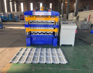 Phi phổ biến tấm lợp Máy ibr CuộN ngói làm máy móc ba lớp ibr kim loại tấm lợp Máy làm - Product Image 2