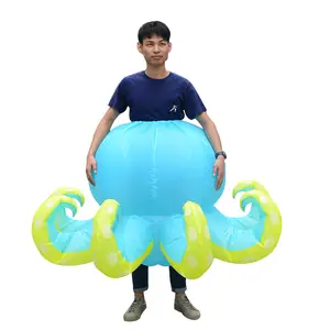 Adult show costumes parties clothing holiday suit blue octopus funny inflatable costumes