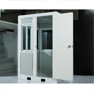 Casetta <span class=keywords><strong>di</strong></span> <span class=keywords><strong>Guardia</strong></span> Prefabbricata Mobile Veloce e Facile da Montare e Spostare, Design Modulare Sicuro, Robusto e Stabile, Cabina per Controllo Pedaggi - Product Image 1
