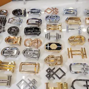 Cina produttori 2D 3D Nickle in ottone oro metallo uomo fibbia cintura personalizzata