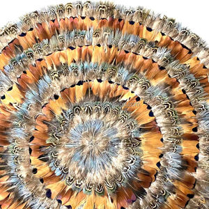 Napperon de table en plumes de poulet de 40 cm pour la salle à manger, la <span class=keywords><strong>cuisine</strong></span>, la décoration de table, <span class=keywords><strong>tapis</strong></span> en plumes - Product Image 3
