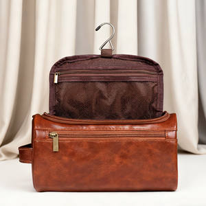 New Fashion PU Leather <b>Toiletry</b> <b>Bag</b> Large Traveling Makeup <b>Bag</b> Cosmetics and Storage <b>Bag</b> <b>for</b> <b>Women</b> Hanging Travel - Product Image 2