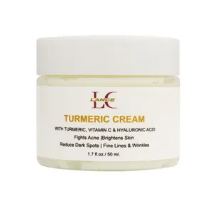 Wholesale OEM Custom Turmeric Face Cream Anti Dark Spot Skin Whitening Acne Treatment Turmeric Cream For Face