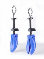 Attelle d'arbre à chaussures en plastique avec poignée en diamant Multicolore en option Le motif de couleur peut être personnalisé Civière de chaussures bleue