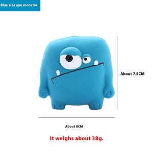 Giocattolo per Cani Ecologico a Forma di Mostro Occhi Grandi, in Lattice, Resistente ai Morsi, Facile da Pulire, Motivo Solido, 38g - Product Image 6